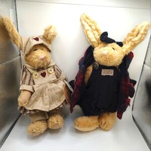 Two Boyd's Bears Bailey & Friends Emily Babbit Plush Rabbits!